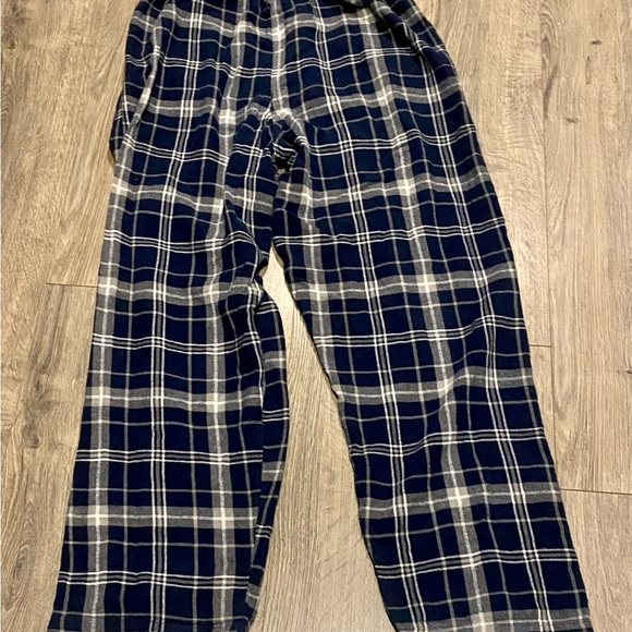 Bentley University Plaid Pajama Pants men’s small blue euc falcons college PJ’s - Picture 3 of 8